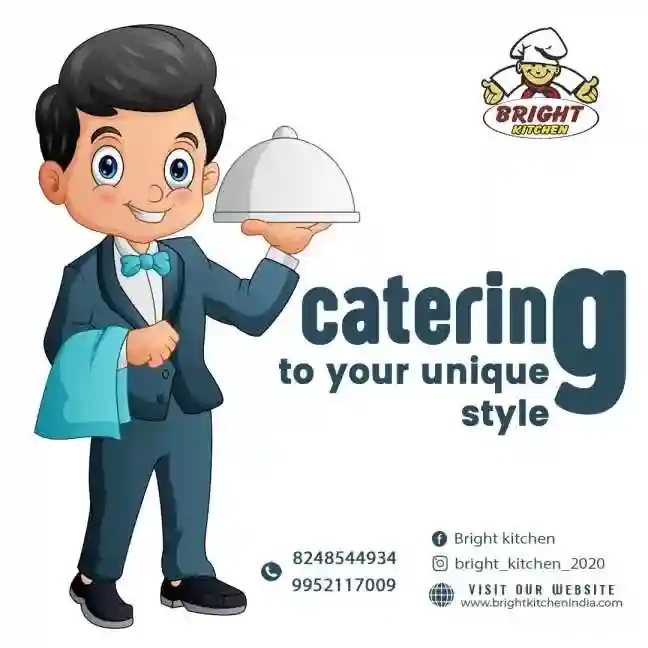 bright kitchen catering poster
